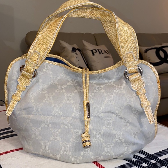 Authentic Celine Croc Embossed Triomphe bittersweet hobo bag - Picture 1 of 12